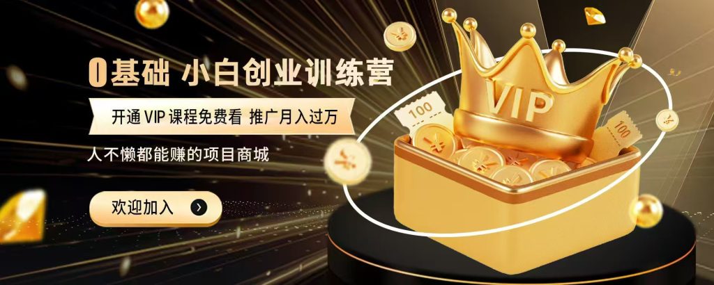 加入新起点网创会员,全站资源免费学习。加入高级合伙人,推广日入1000+-新起点网创